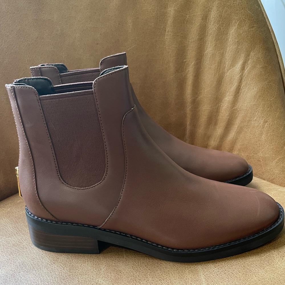 Cole Haan Grand OS brown leather booties. Size 7.5